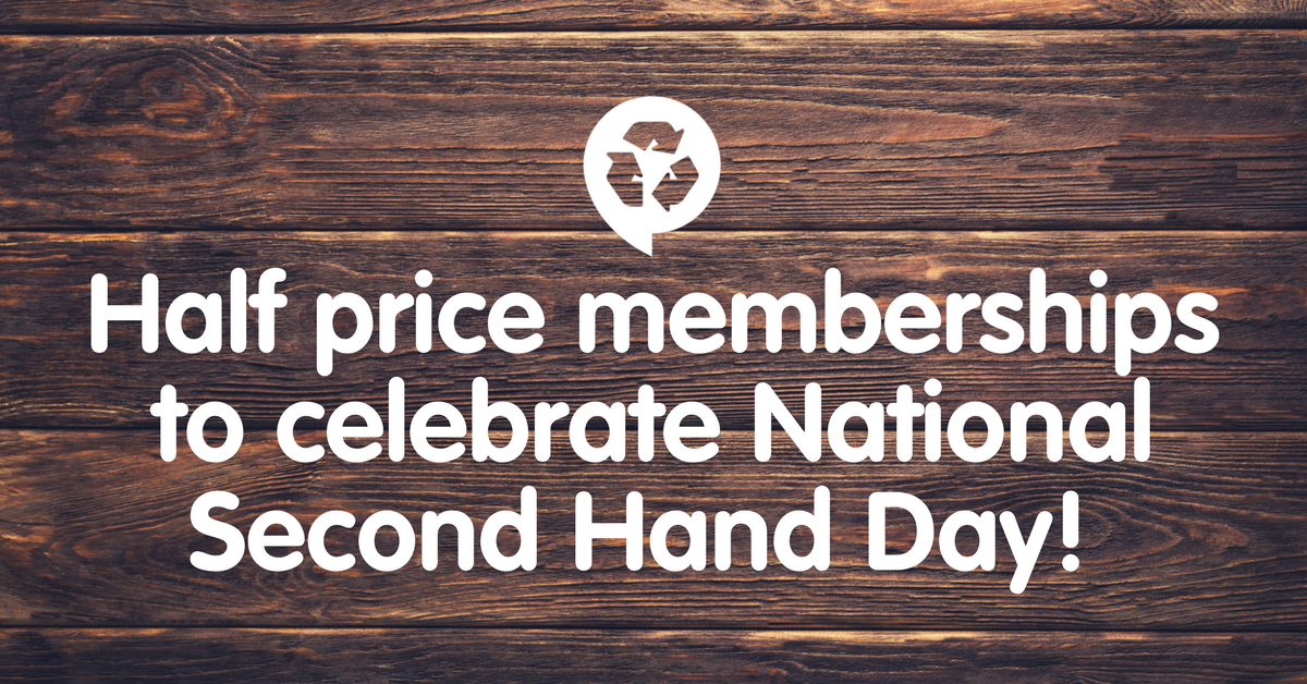 Preloved's tweet photo. ⭐ Half price membership alert! ⭐

To celebrate #NationalSecondHandDay tomorrow, we're offering HALF PRICE memberships for this weekend only! 

Use code NSHD2018 for Full £2.50 or NSHD18PREM for a year's Premium Membership for only £7.50!

Get yours here: https://t.co/Tz1Pdt9I9I https://t.co/QU0P7CGxuG