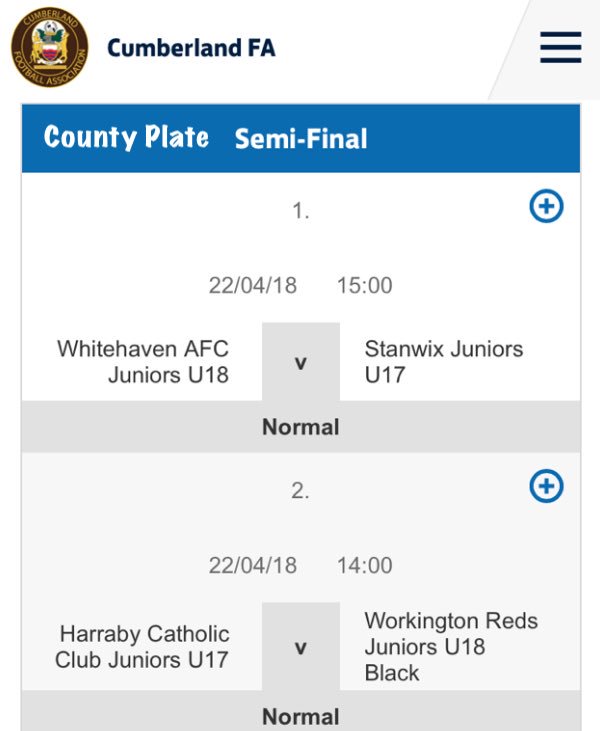 CumberlandFA's tweet photo. UNDER 18 | The Semi Finals of the #CountyCup and #CountyPlate take place this weekend.
Good luck to all teams! #CumberlandFootball https://t.co/fbjhWqqbJE