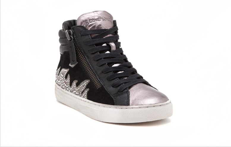 Check out our crystal flames #hightop #sneakers! These #kicks are fire. Make sure to get yours here: crimelondon.shoes/crystals-t