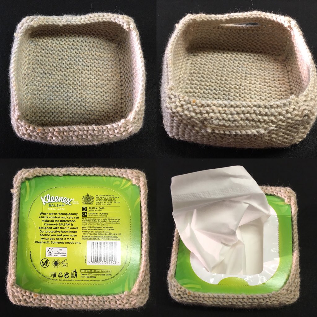 ConsueloEtty's tweet photo. Finished - a good old fashioned tissue box holder 😀 @ConsueloEtty  #handknitted #handmade #crafts #homeaccessories #tissues #tissueboxholder #supportsmallbusiness #knit_love #simplysuffolk #suffolk #kleenex @kleenex https://t.co/ma5ArNWlP1
