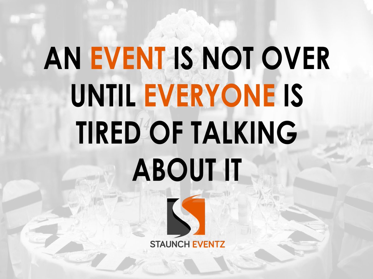 _StaunchEventz's tweet photo. Agree!! Saturday thought. #stauncheventz
.
.
.
#teamstaunch #events #eventsolutions #eventpalnner #eventmanagement #eventprofs #eventpros #eventtech #eventtrends #atl #btl #corporateevents #fashionshow #promotion #activation #follow4follow #followus #picoftheday #instagrammer https://t.co/7gpIeHKBdg