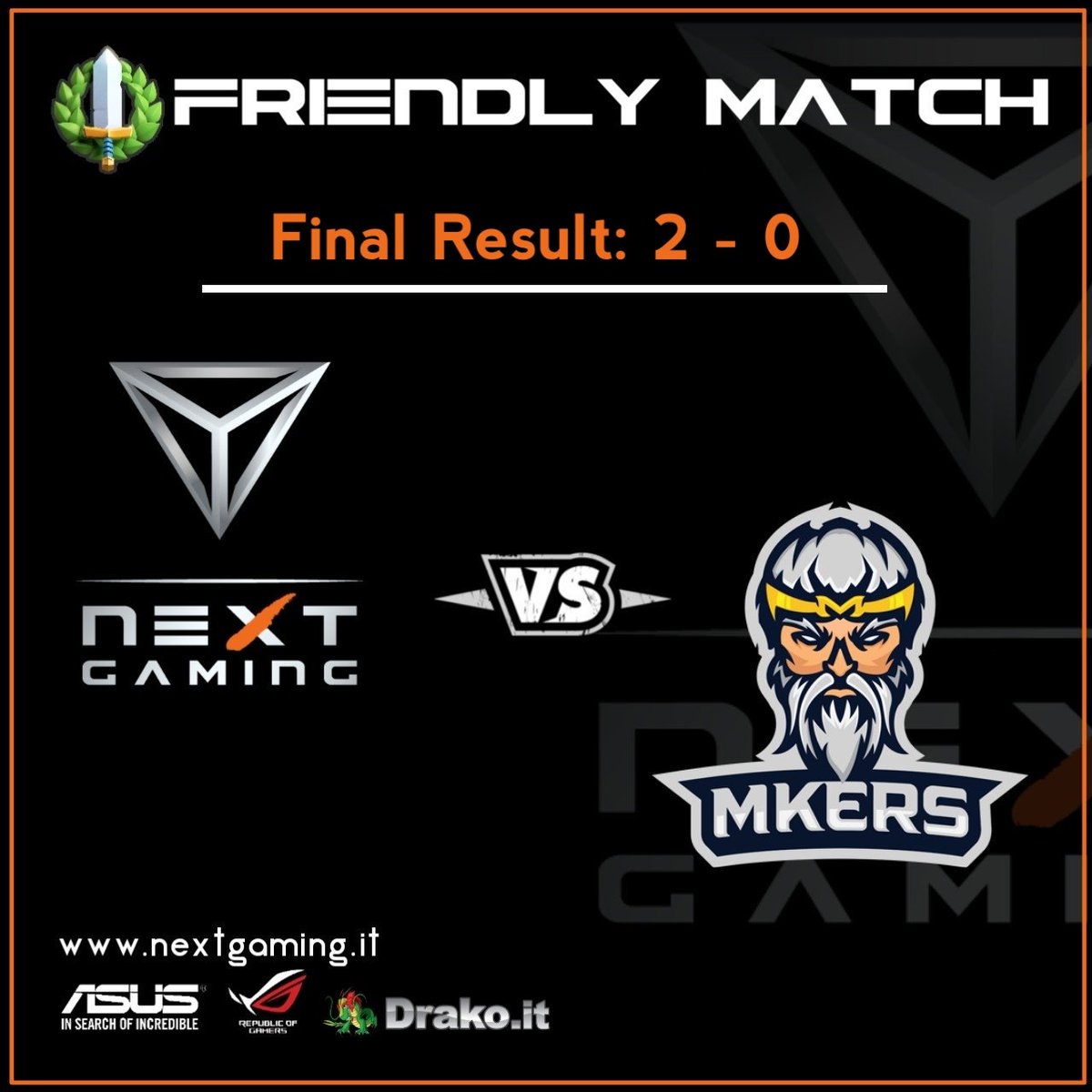 Altre amichevoli, altre vittorie!
#CR GG ai giocatori!
<a href="/ASUS/">ASUS</a> <a href="/ASUS_ROG/">ROG Global</a> @Drakoit