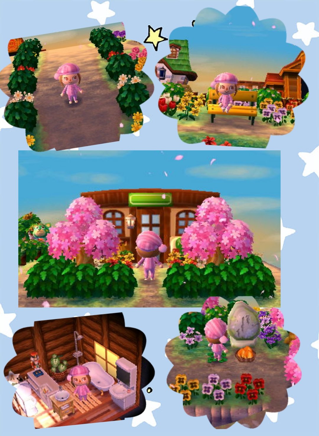 さみぃ 復活したおさる 3 夢訪問 はらぺこ村 しき村長 マイデザインを使わない 村整備中というのに 惹かれて 行ってきました いや キレイです 自然いっぱいで 低木の植え方も 勉強になります けもの道もすごいです W