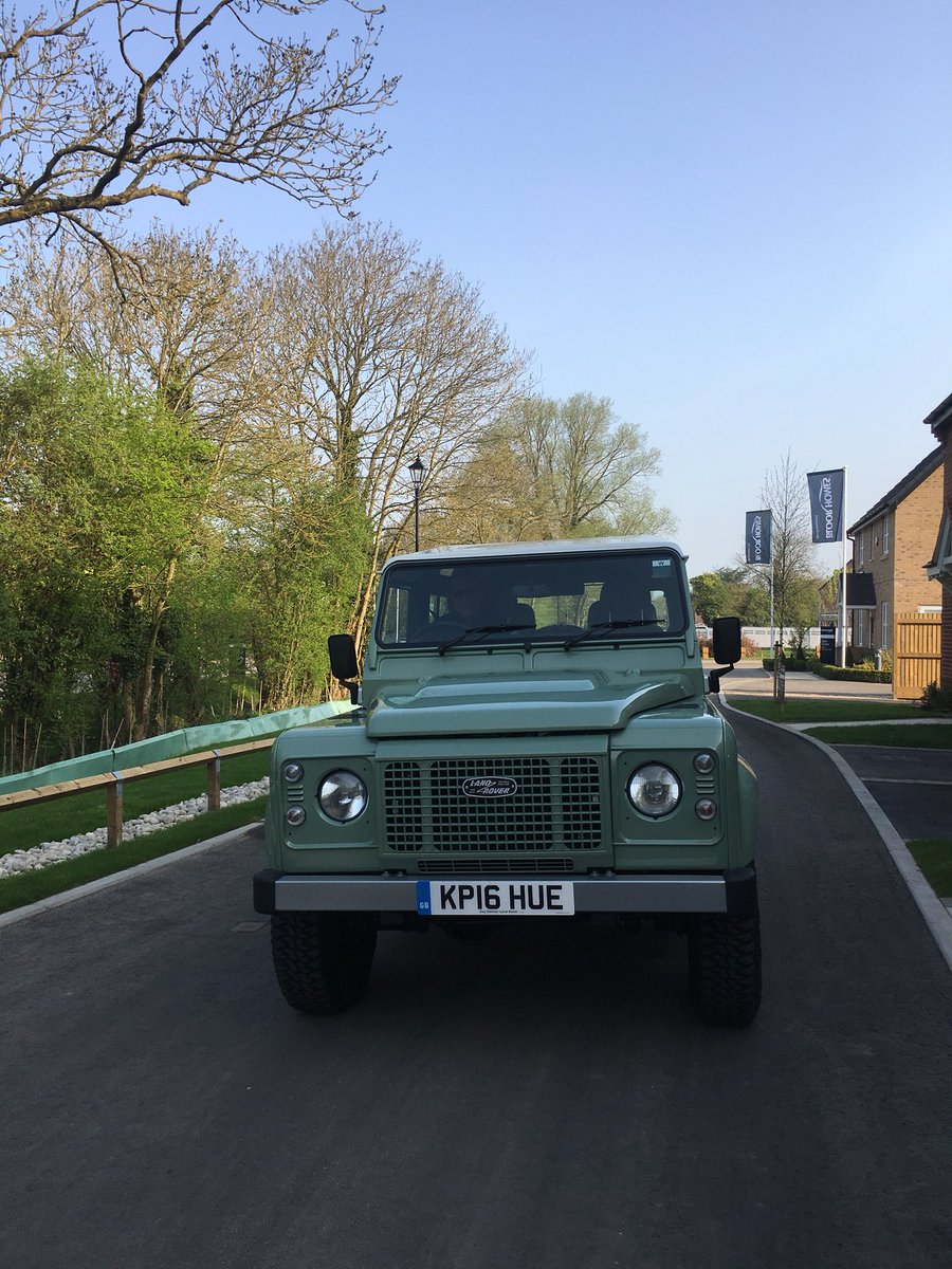 Heading out with <a href="/KimmyPsWorld/">Kim Palmer</a> in his extra special #Defender @LandRoverUKPR