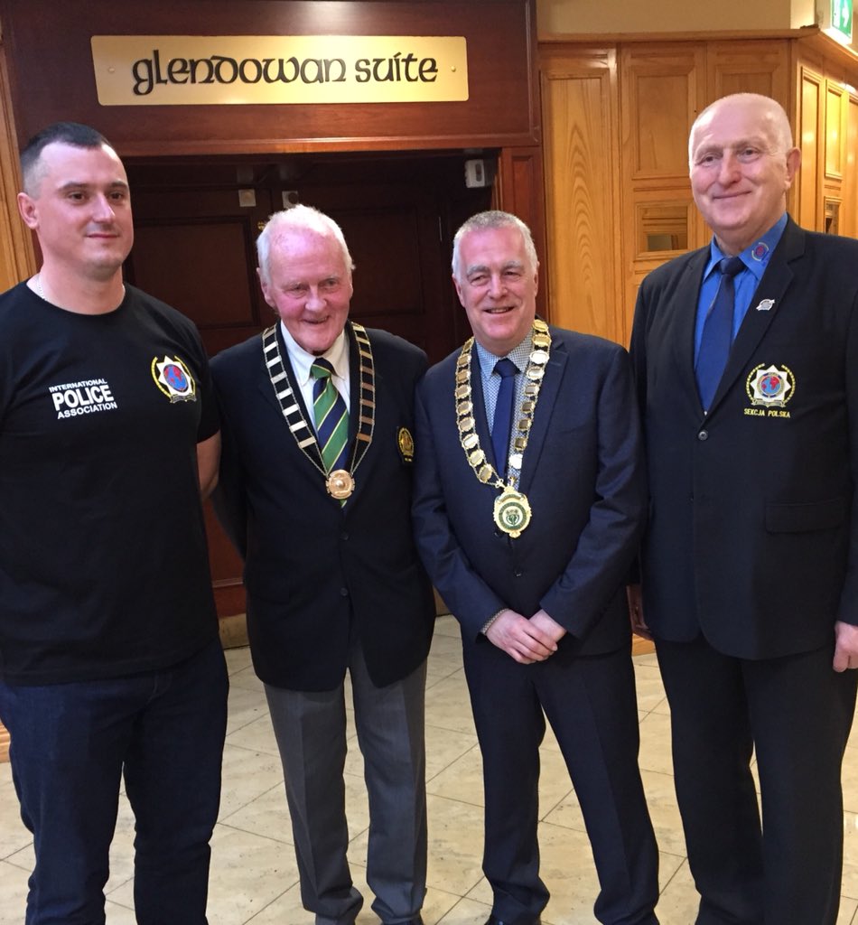 JimmyK123's tweet photo. Had the pleasure of opening the National Congress of the International Police Association last night in Mount Errigal. Photo includes Denis Dunne outgoing President IPA and members from Poland. #donegaldaily #donegalnow #donegalcountymuseum #donegalcoco https://t.co/m7KBJK6CF4