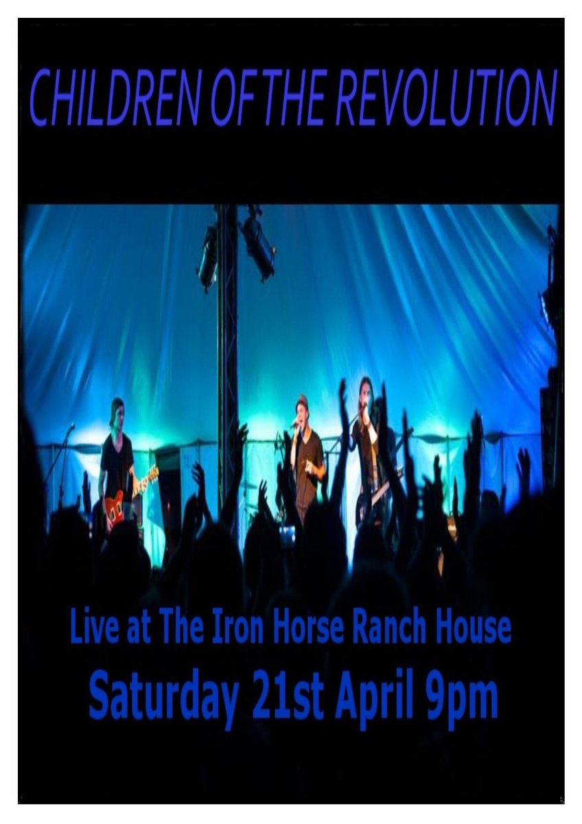 IronHorseRanchH's tweet image. Tonight Children Of The Revolution are back to entertain you! 

Limited food tables still available so call 01778 346952 to BOOK NOW! 

Band will be on stage from 9pm if you just want to come over for a drink
