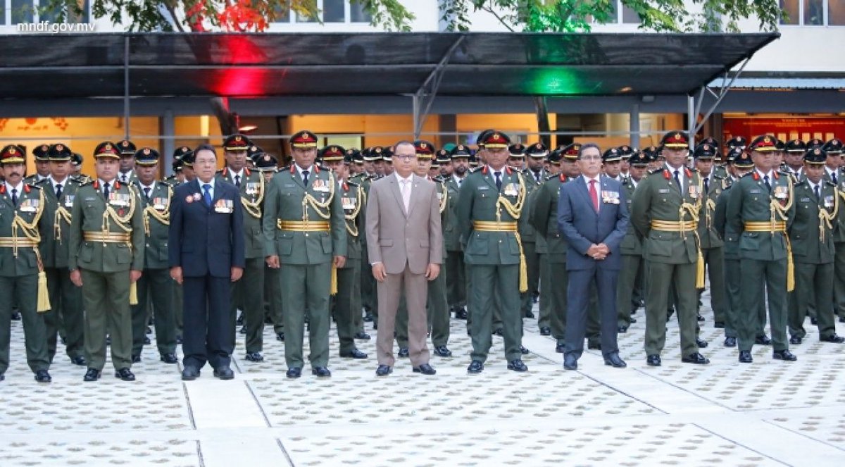 MNDF_mv's tweet photo. Dhivehi Sifaige Miaharuge Shiaaraky, "Sifainge Badhahikan - Qaumuge Siyaadhathu" https://t.co/AK5RdFRZVb #MNDF126 https://t.co/ZoZIJYeAPy