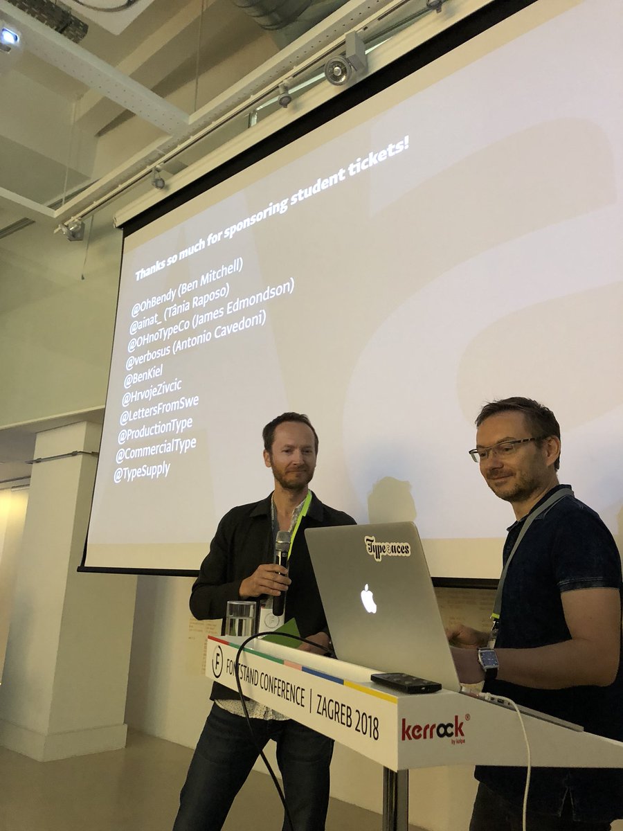 hottypeco's tweet photo. @Fontstand conf student ticket sponsors!! Thanks kind people! https://t.co/qZ8RpsI6S6