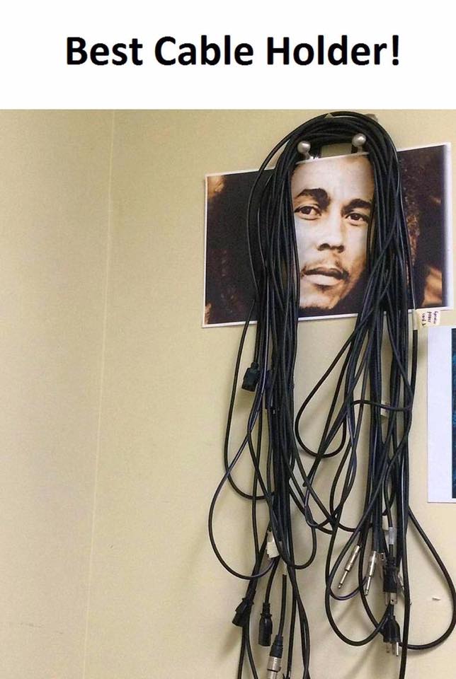 Gntgraphics's tweet image. #cableholder #cables #bobmarley #reggae #dreadlocks #notmyimage