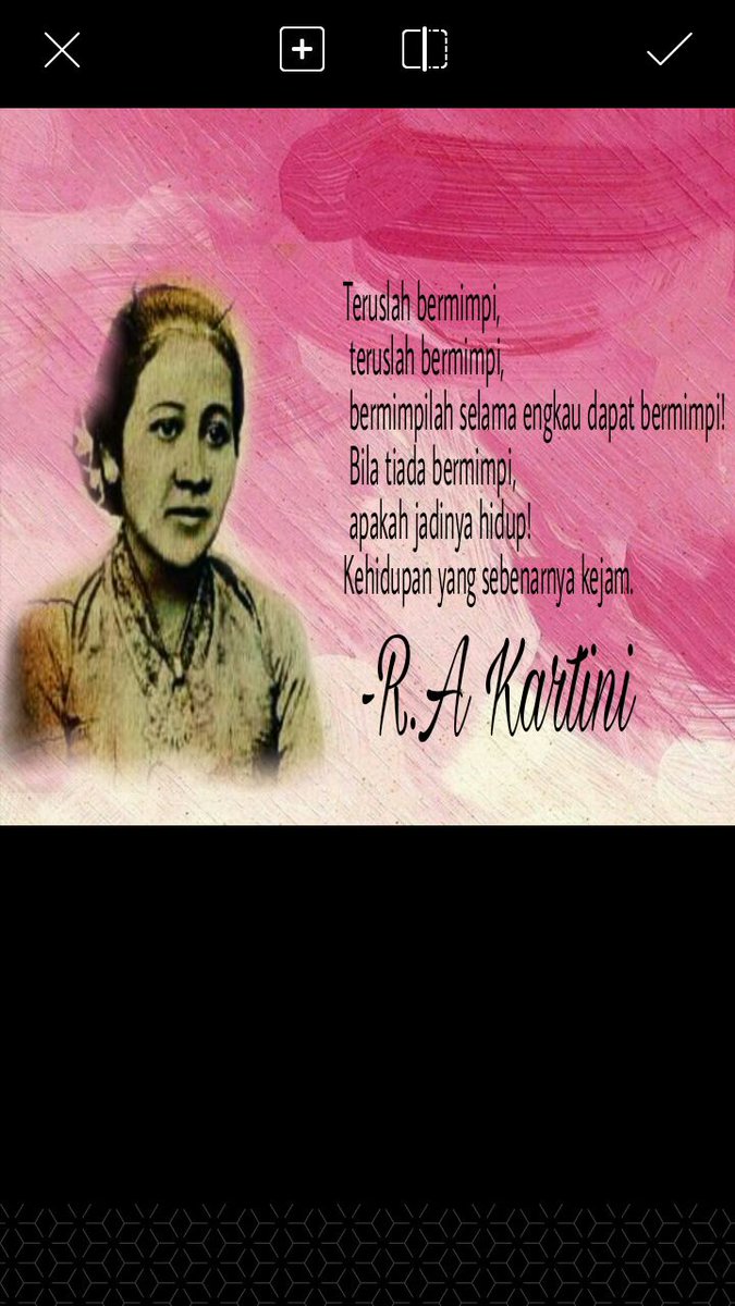 Teruslah bermimpi,  teruslah bermimpi,  bermimpilah selama engkau dapat bermimpi. Bila tiada bermimpi, apakah jadinya hidup! Kehidupan yang sebenarnya kejam. 

Selamat hari kartini untuk perempun indonesia 🖐🖐

#kartinidays 
#perempuanindonesia
#AjubaBeta
#Kabinetkomet