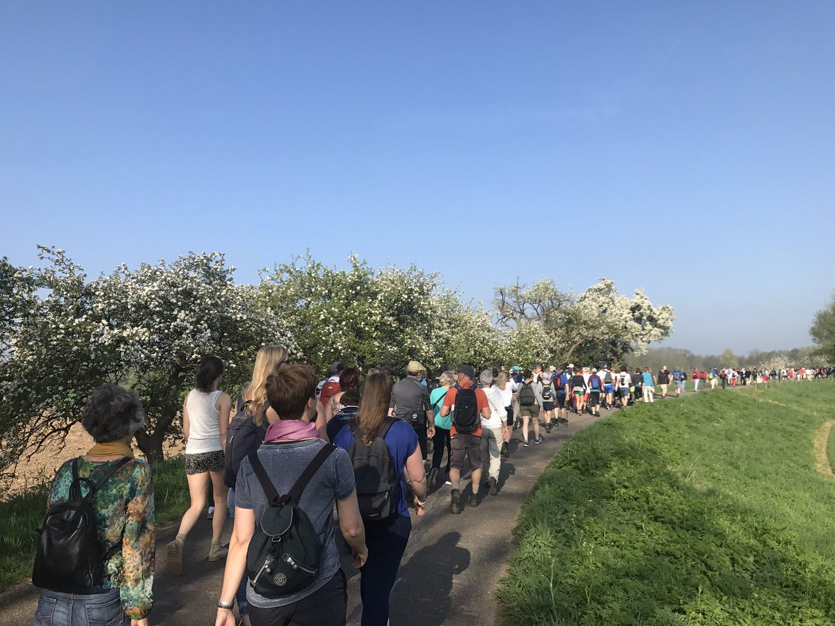 bvdveken's tweet photo. Genieten , goed weer , veel volk.....en bloesem in de bomen......het doel van vandaag #bloesemtocht #debelgendoenookmee https://t.co/RXuQcwVCM3