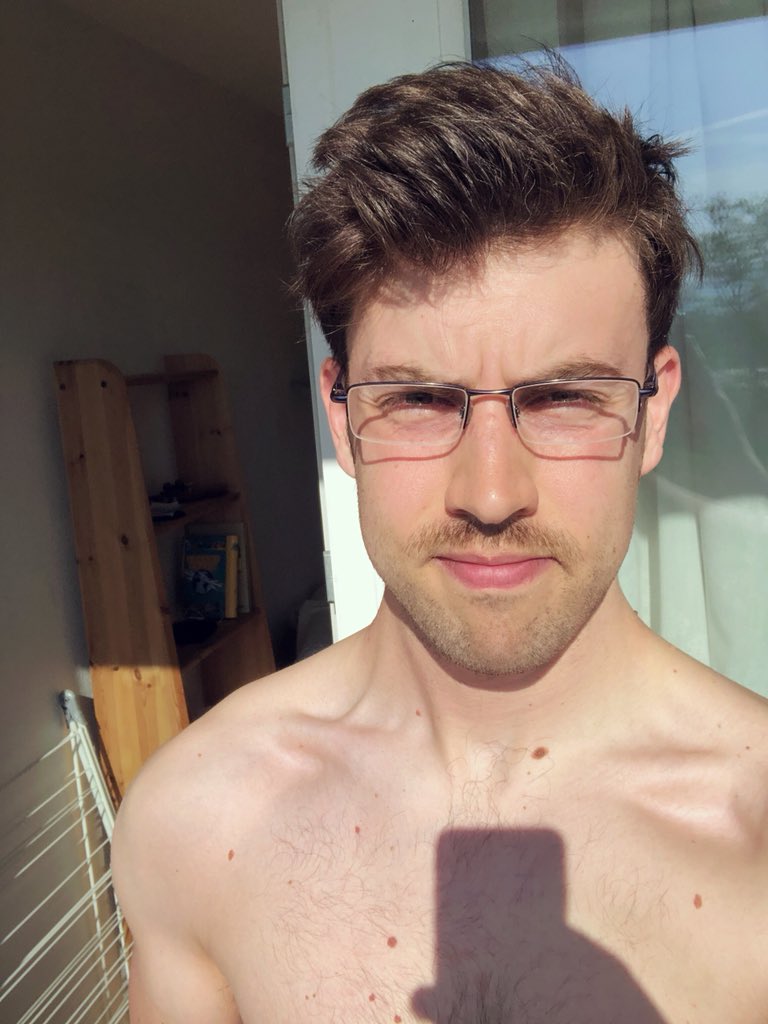 samueljenkinson's tweet photo. Guys. I just caught myself with this awful moustache and my awful glasses and I look like Ned Flanders. https://t.co/dzJvO2GYy4