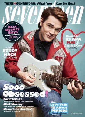 riverdalethai's tweet photo. 🗞 เคเจ โคล ลิลี่ คาสิล่า และ แมดเดลไลน์ ขึ้นปกนิตยสาร Seventeen ฉบับเดือน พฤษภาคม 2018 ค่ะ 

#Riverdale https://t.co/Algowct8O7