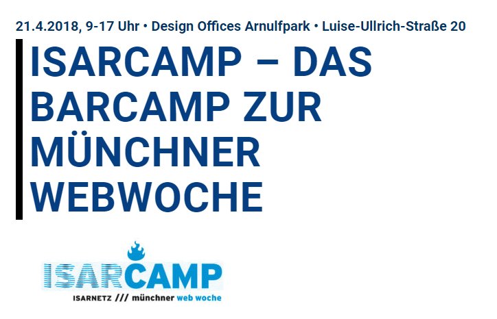 walls_io's tweet photo. Wir freuen uns das #isarcamp mit unserer Social Media Wall zu unterstützen!
➡https://t.co/wwsF5wA3X8
Viel Spaß! 😎 #mww18 #digitaldabei #Munich @isarnetz https://t.co/p9RKcBGVGn
