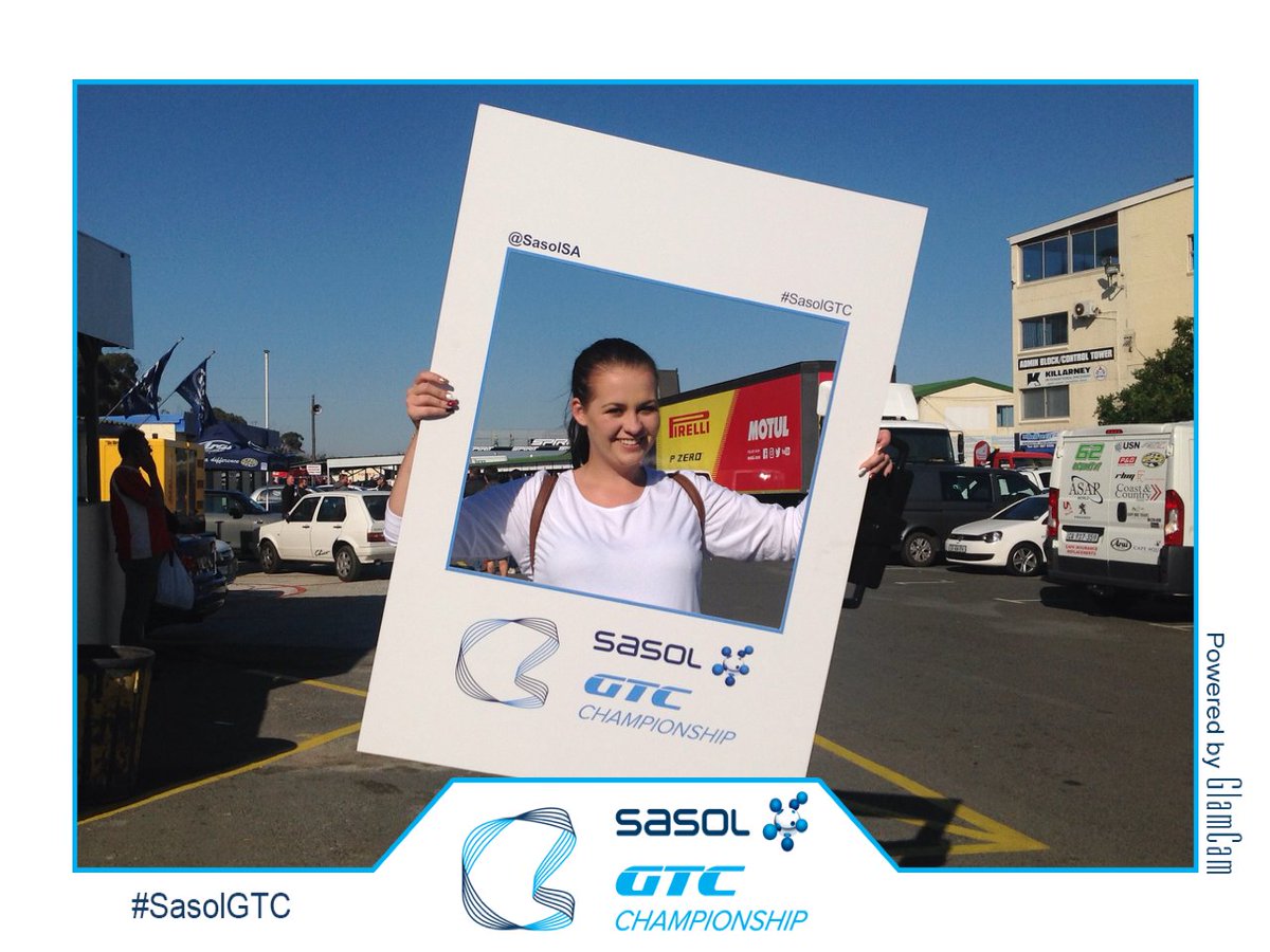 I'm experiencing the speed and thrill of #SasolGTC, the evolution of SA motorsport.