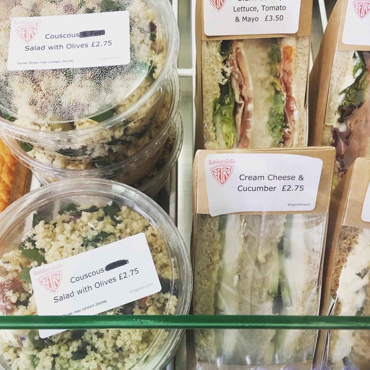 Grab a sandwich or salad &amp; sit in the sun! Our packaging is biodegradable too #guiltfree #plasticfree #picnic