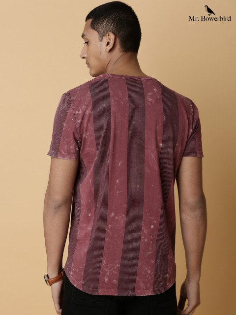 Mr.Bowerbird Twitter: "Stripes give the of balanced dynamism that is the most sought after. End your search with the Burgundy and Black Striped Round T-Shirt (product code: 2090300) Get