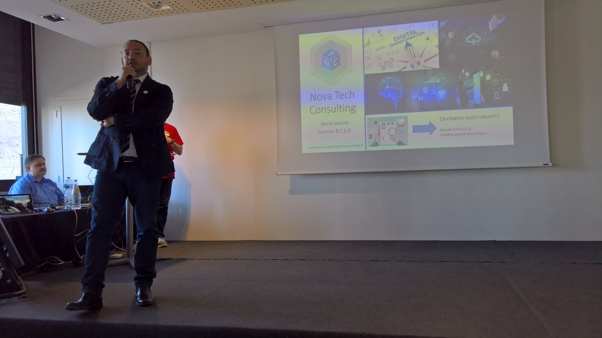 mariosaccoia's tweet image. Retweeted Antonio Dal Pino (@antoniodalpino):

#GABRome18 @mariosaccoia sponsor #novatec