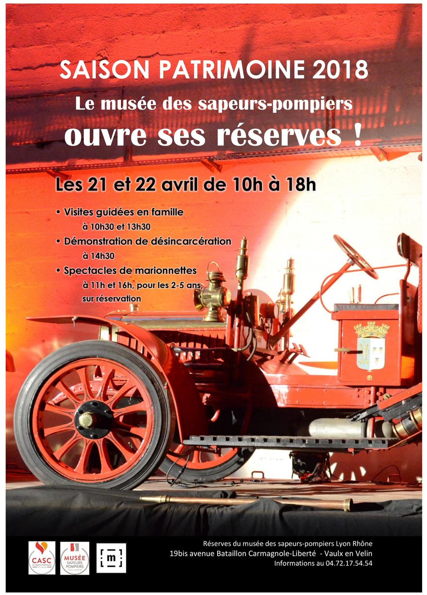 Les réserves sont ouvertes ! Venez rencontrer les mécaniciens et leurs camions ce week end, de 10 à 18h, sur notre site de Vaulx en Velin ! #pompiers #vehiculesanciens #saisonpatrimoine 🚒🚑