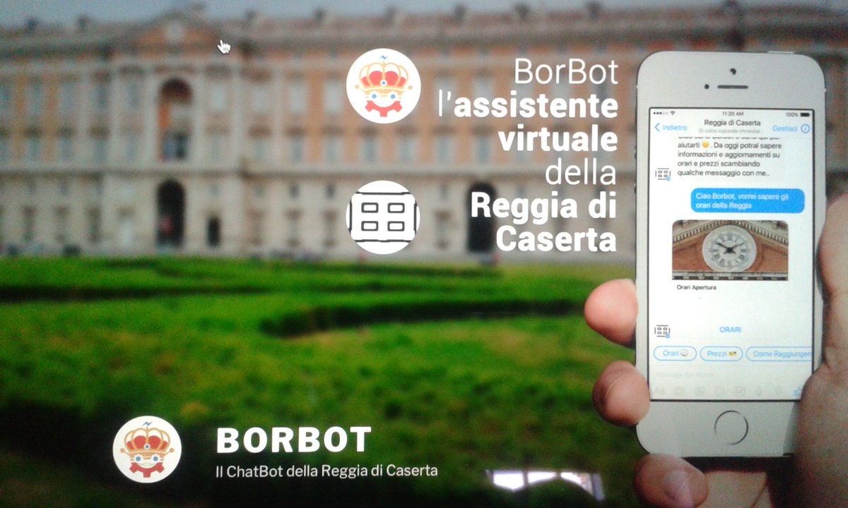 luigi80carbone's tweet photo. L'intelligenza artificiale entra a Palazzo. Alla scoperta di #Borbot ("Borbone e robot") l'assistente virtuale della @Reggiace #Caserta sviluppato da una start up del territorio Un progetto selezionato dall'@Agid Agenzia per l'Italia digitale 00.30 @RaiDue #Tg2Storie di @matteimc https://t.co/rvM5drgsaC