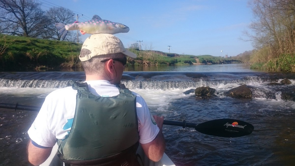 Less than a mile and we've already traversed 2 obstructions to <a href="/fishmigration/">World Fish Migration Day</a> 
#WorldFishMigrationDay #DNAire