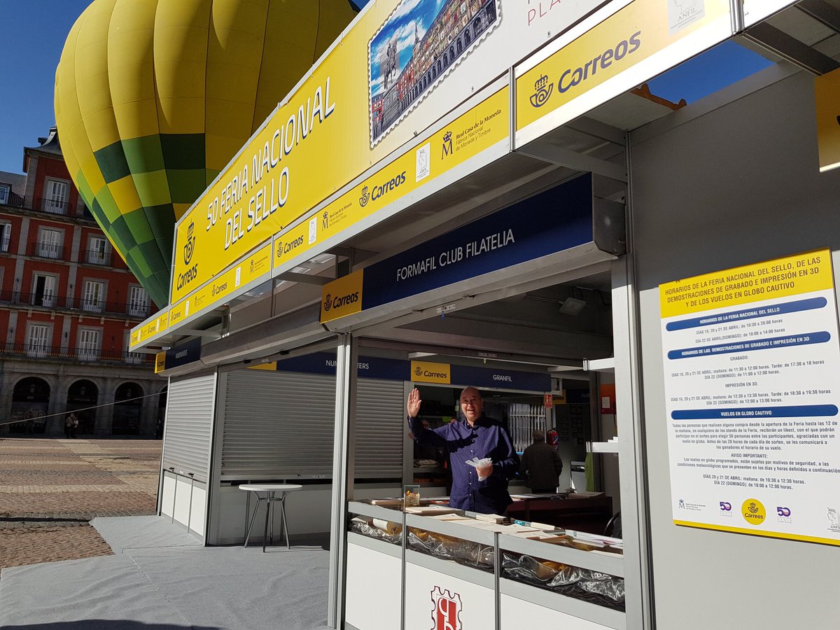 formafilClub's tweet photo. ¡¡¡Y arrancamos la Feria Nacional del Sello 2018!!! https://t.co/2kj2d1X7Vs