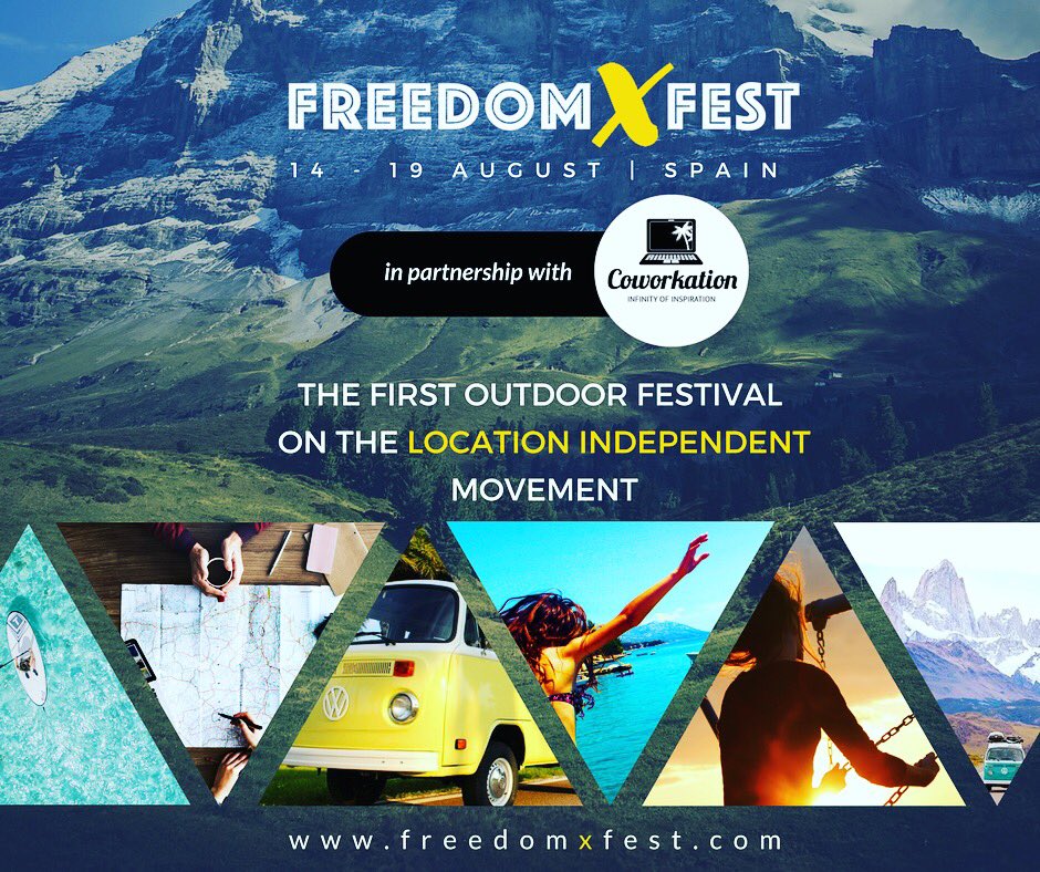A festival in the Pyrenees that mixes work with life? Yep! 
freedomxfest.com/ref/10/
#remotework #coliving #digitalnomad #locationindependent #lifestyledesign #pyrenees #futureofwork #hiking #music #dj #conference #festival #expo #worklifebalance #entrepreneur #startup #freedom
