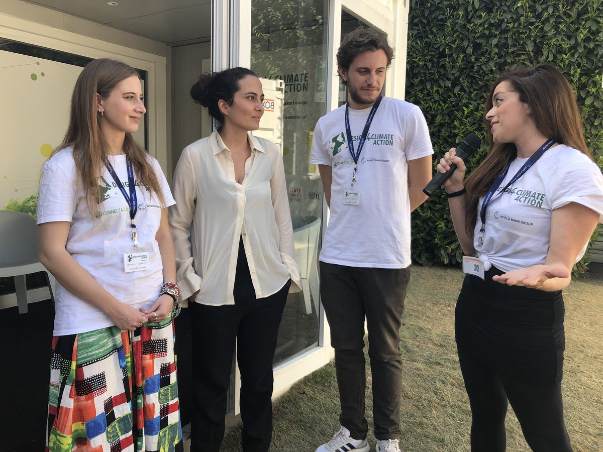 Connect4Climate's tweet photo. Caterina Sarfatti @c40cities and the @MasterMICRI students wrap up @Connect4Climate’s participation at the #MilanDesignWeek with the #Design4Climate Action campaign:
🙏“The fight against the #climatechange needs every on board!” https://t.co/uQYU83okbm