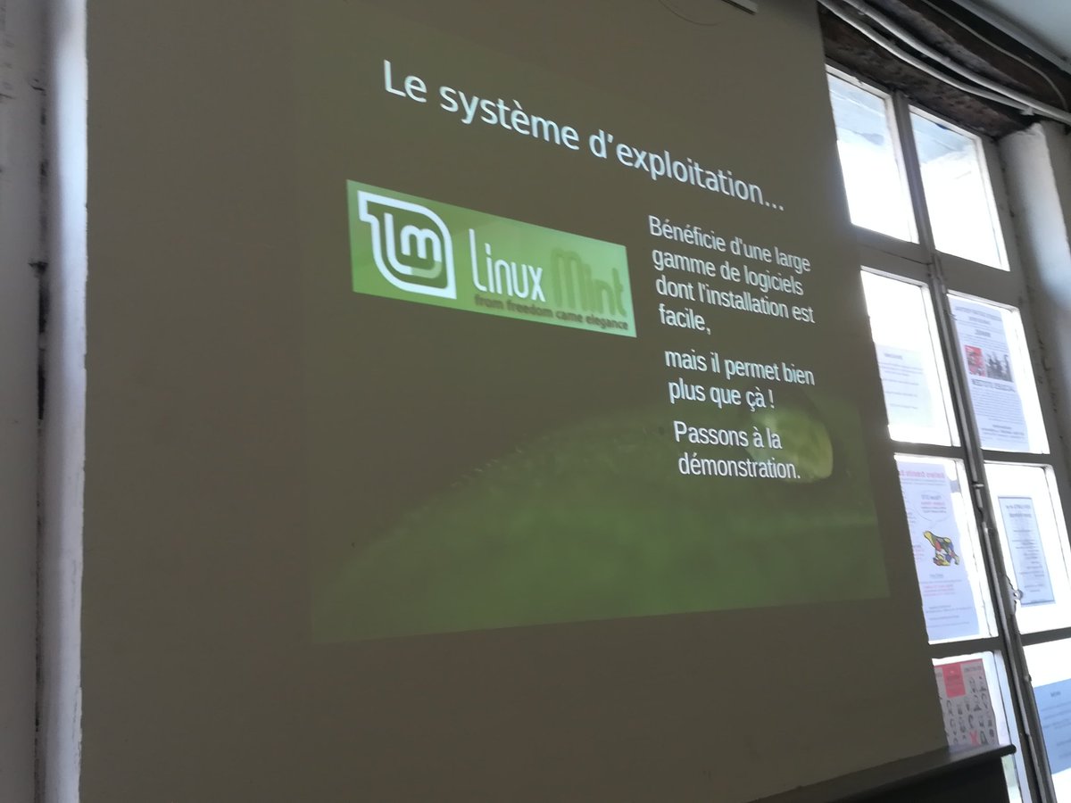 Thierry_Bruyere's tweet image. #linuxpresentationday de #LinuxMint @loligrub par @Jplbeewee