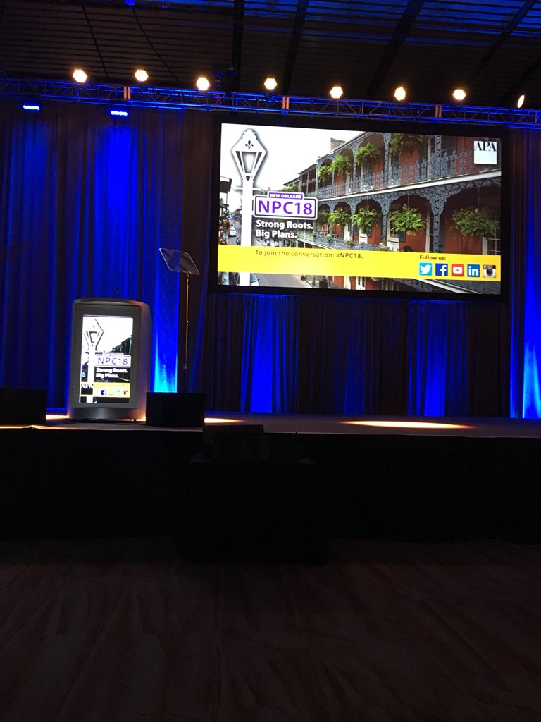 OUSouthard's tweet photo. Let the conferencing begin... #NPC18 https://t.co/q0kfXFleAO