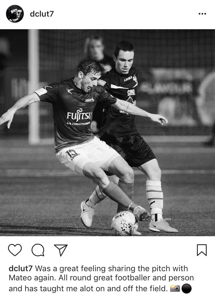 Was great sharing the pitch with Mateo again 📸⚫️ #instagramrepost