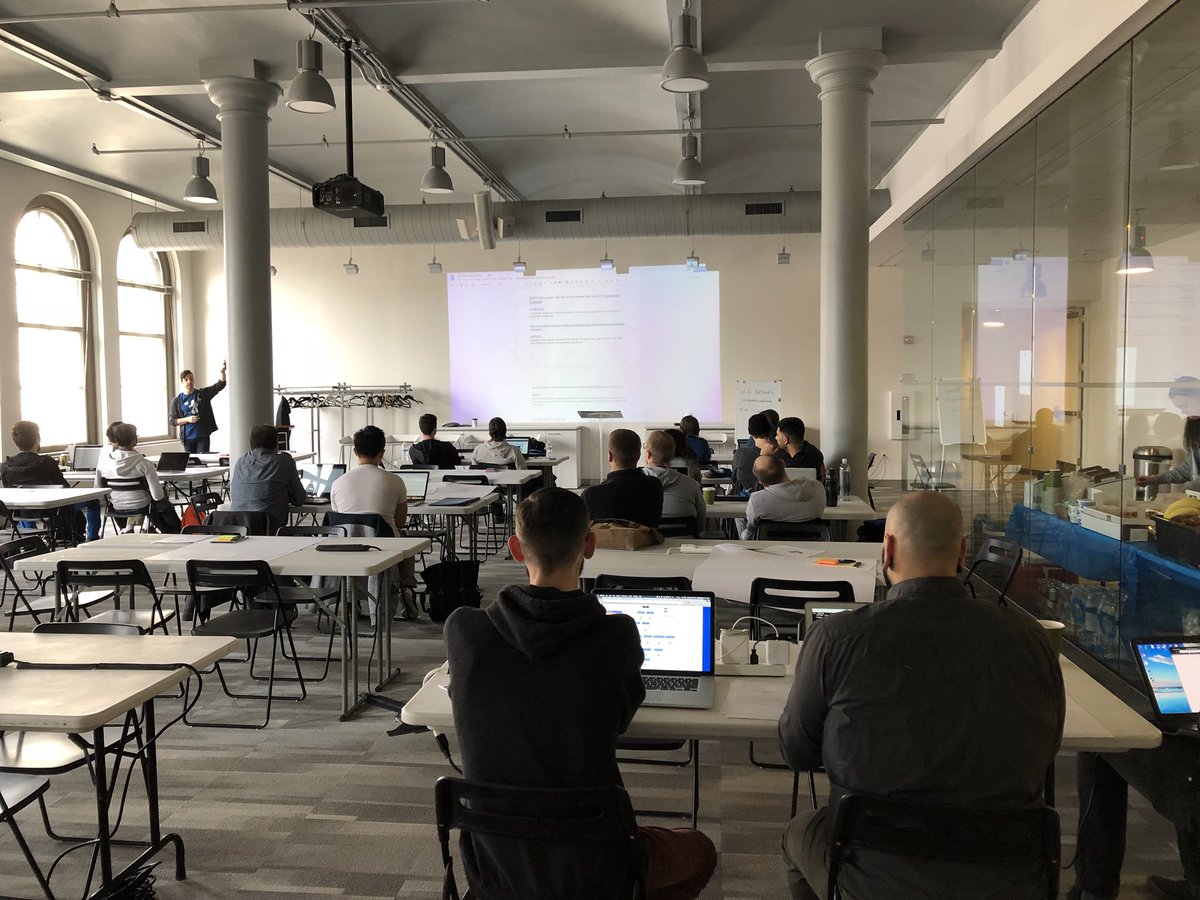 HopeB26's tweet photo. Let the hacking begin! The start of our first AWeber HackAWthon. @AWeber @ClickPop #HackAWthon https://t.co/hwjOAncYnh