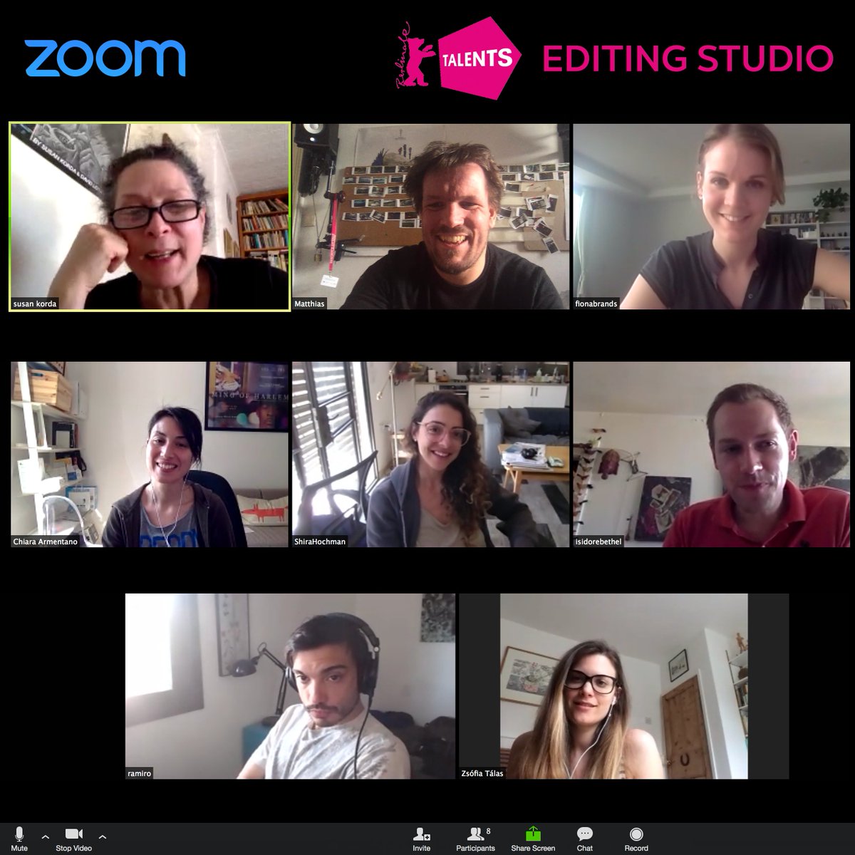 MatzeHali's tweet photo. Meeting up again with fellow editing @berlin_talents from editing studio 2018. Thanks to Susan Korda, @fionabrands, @ChiaraArmentano, @ramirosuarez, Shira Hochman, Isidore Bechtel and Zsófi Tálas for being there. Looking forward to next time. #globalmeeting #editing #talents https://t.co/r7fxToLEvs