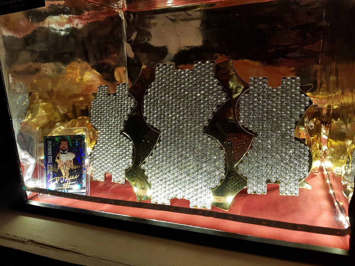 THELEGENDLRB's tweet photo. @MDMTedDiBiase what do you think of my display of the million doller belt? https://t.co/Y3iAfdUTD0
