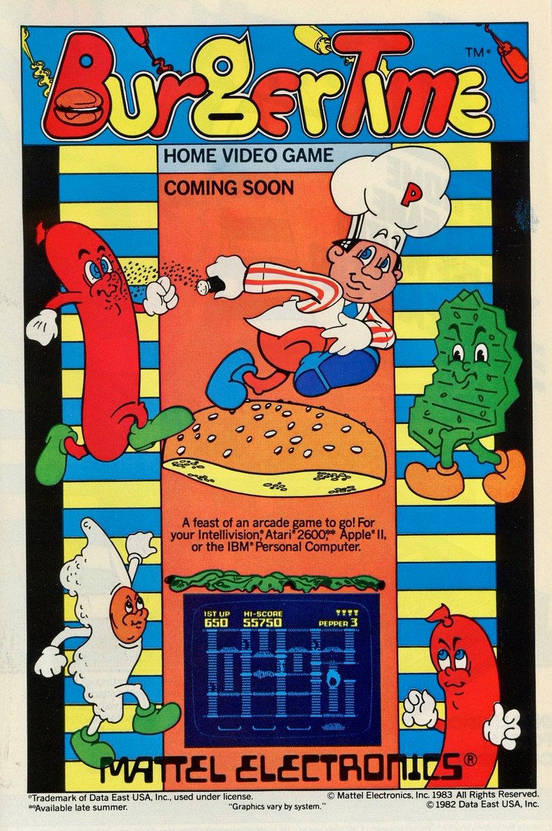 intellivision burger time