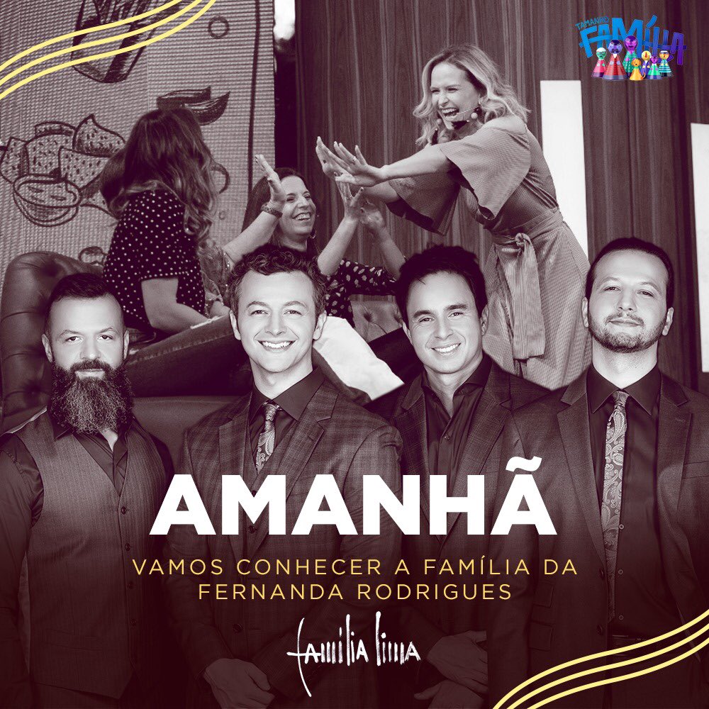 Tá chegando, amanhã a gente vai conhecer a família da Fê Rodrigues!!!
📷 Raphael Dias / Gshow