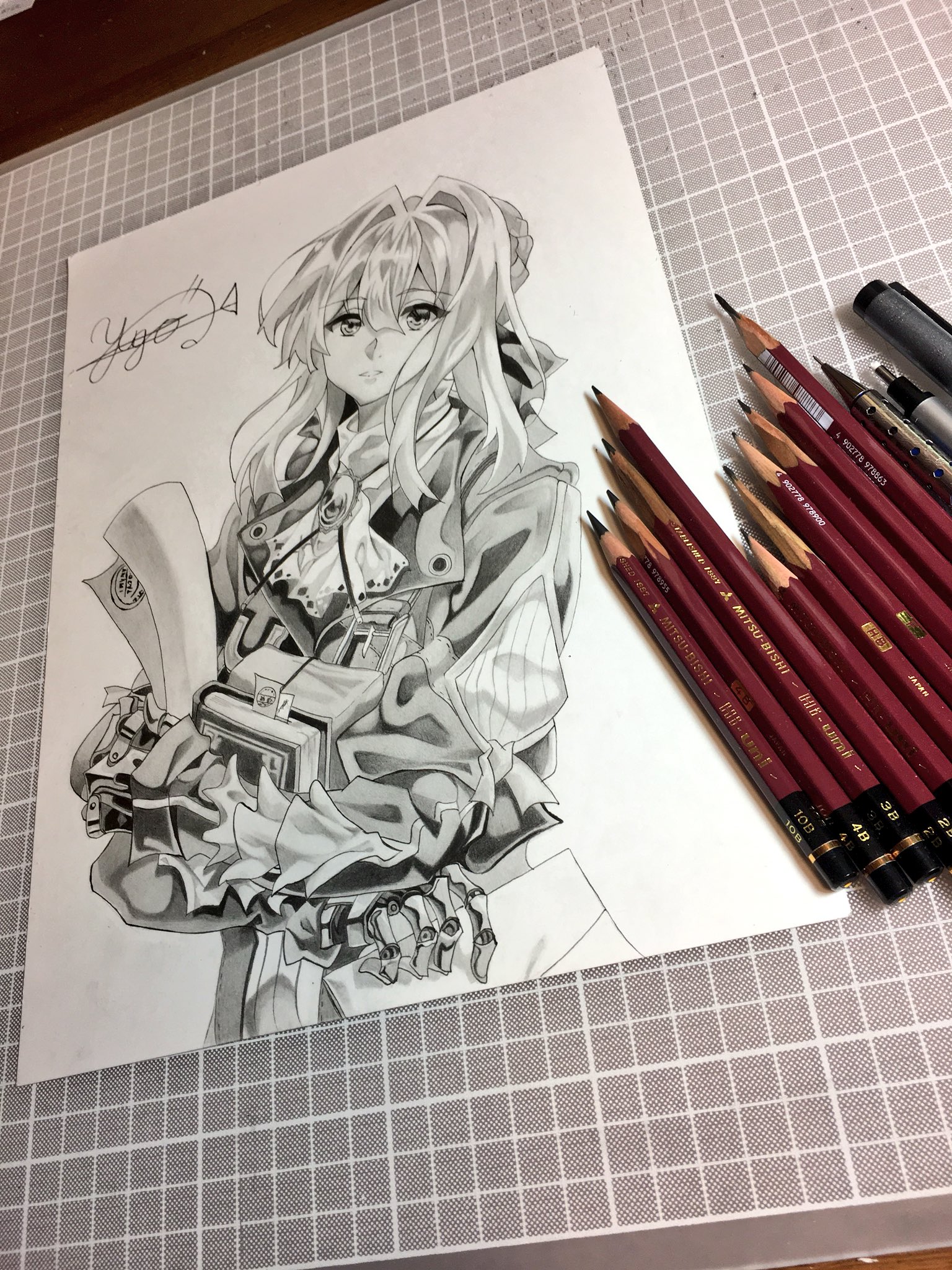 ゆー アニメ ヴァイオレット エヴァーガーデン よりヴァイオレットを模写しました 色塗り細かくて疲れた イラスト紅白戦 T Co Gljz75ri84 Twitter