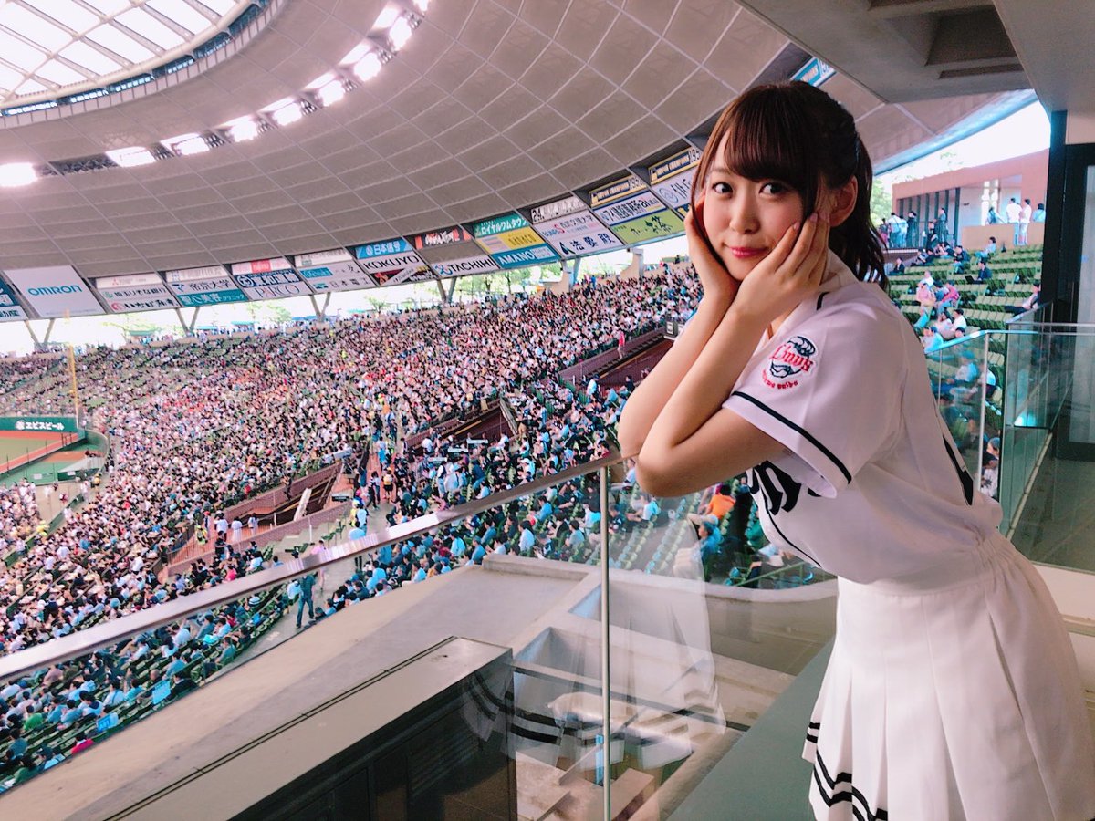 西武ライオンズさんのユニフォーム⚾️✨可愛いかい？ミニスカ