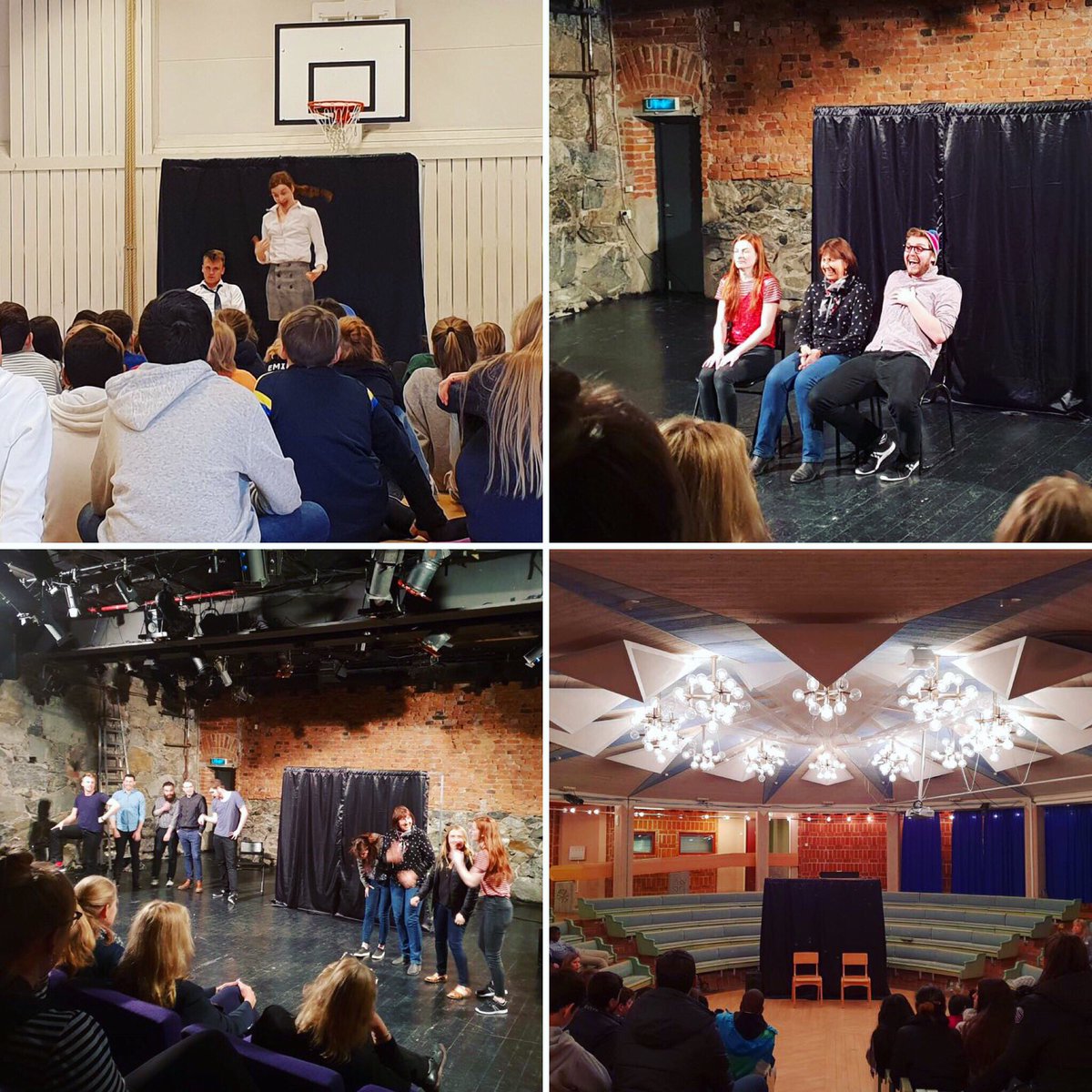 Elliot, Genevieve &amp; Johnny spent this week in Sweden. Thank you to everyone who had us or came to watch 😃👏🏻🇸🇪 #sweden #englishtheatre #englishtheatrecompany #english #engelsk