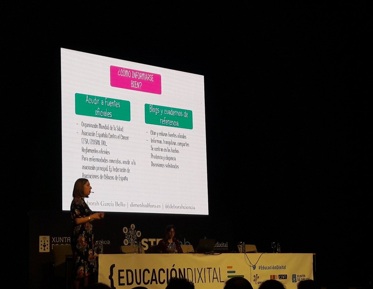 Sentidiño: é fundamental informarse ben nas fontes oficiais que nos indica <a href="/deborahciencia/">Deborah García Bello</a> #EducacionDixital