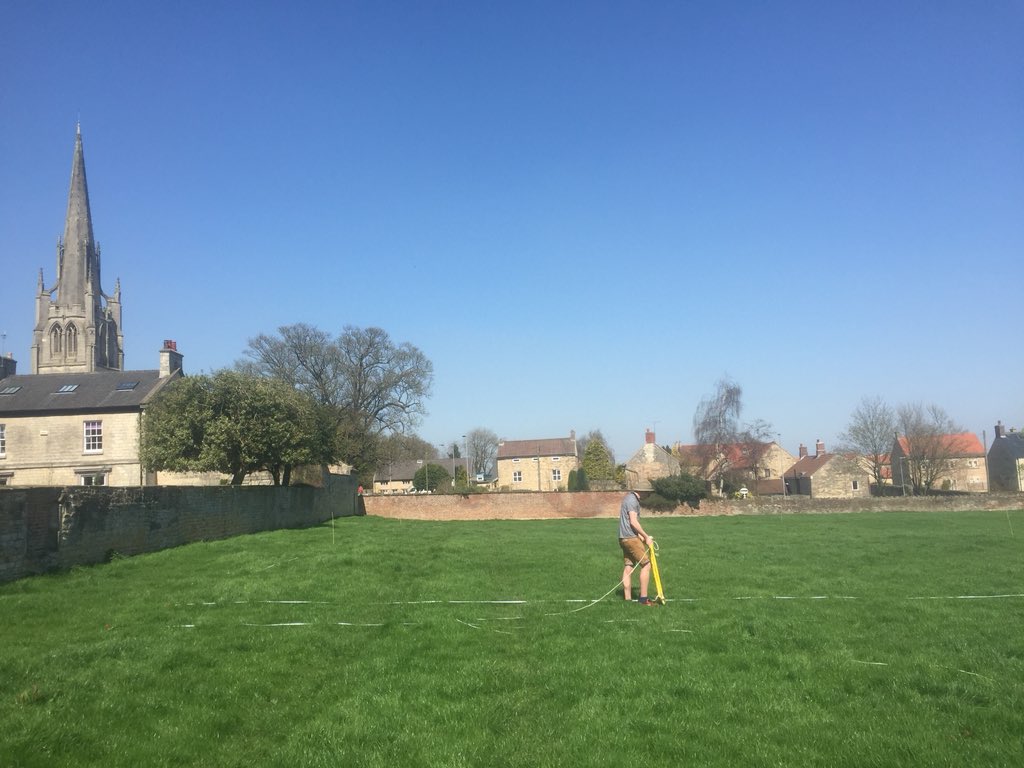 sam_bromage's tweet photo. Excellent couple of days surveying out at Laughton-en-le-Morthen with @dr_duncanwright @Castle_Studies #archaeology #fieldwork #isthisreallywork https://t.co/D7ygzEyyfh