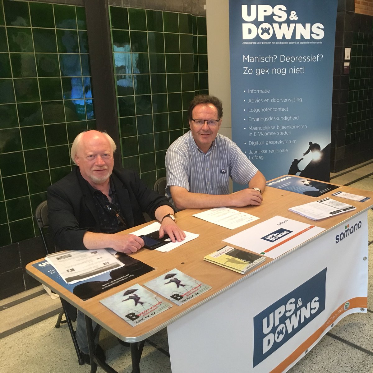 UpsendownsBe's tweet photo. Vandaag is Ups &amp; Downs Hasselt aanwezig op de #Handvat trefdag van #samana in #Greenville in Houthalen. https://t.co/QFiWPTvWam