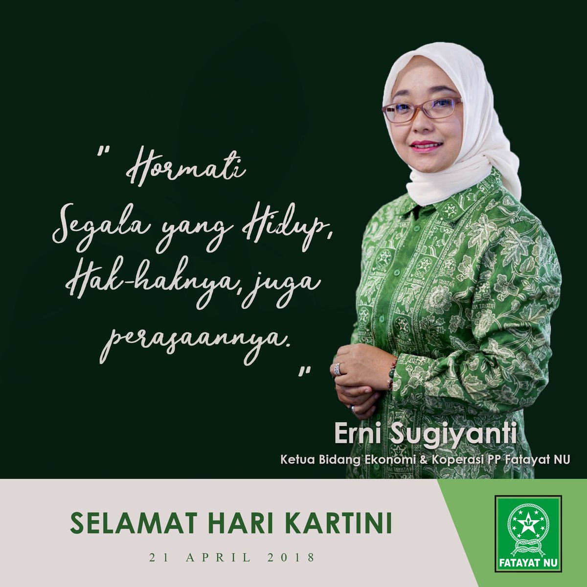 Selamat Hari Kartini, terus maju perempuan Indonesia #KartiniDay