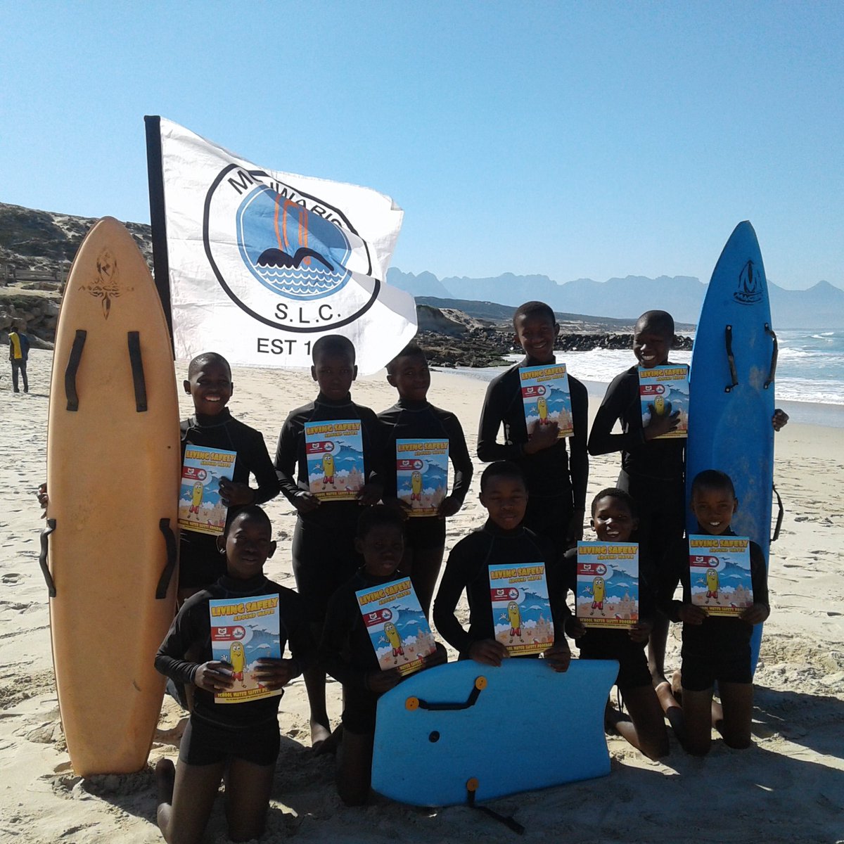 mtheza35's tweet photo. Handover of swimwear from @SportsTrustSA and nipper certificate from @LifesavingSA    at @MonwabisiSurf.#watersafety https://t.co/3OzRsttLCu