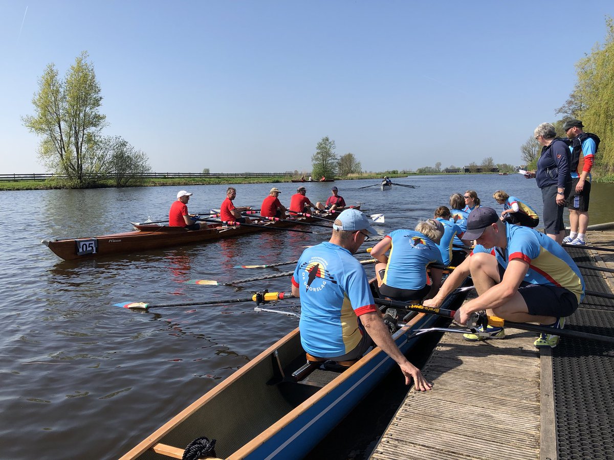Volop wissel drukte bij roeivereniging Michiel de Ruyter in Uithoorn. Hart van Holland roeimarathon ver voor op schema #hvh2018