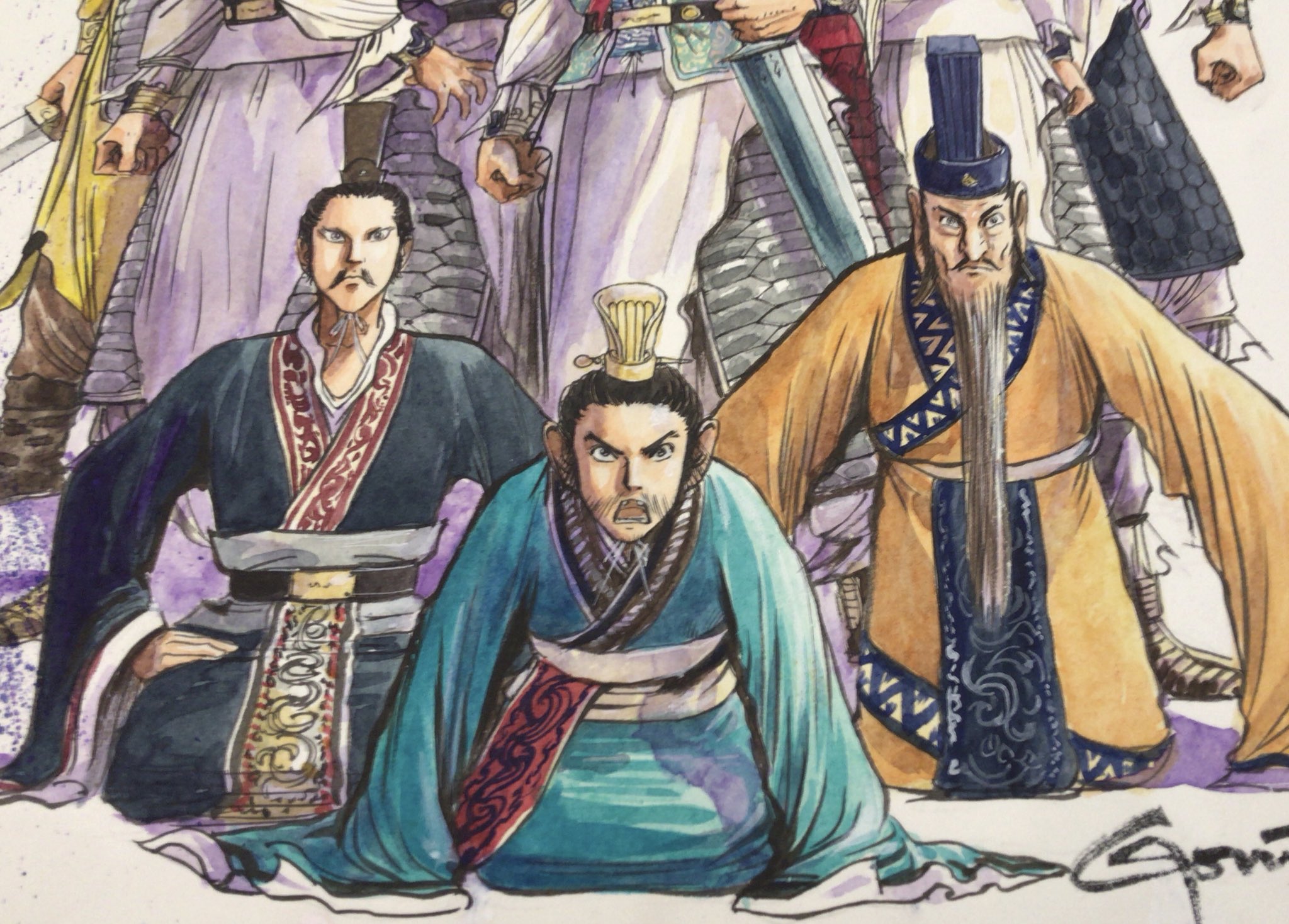 蒼天航路　表紙絵原画　一点のみ 蒼天航路 表紙絵原画 一点のみ