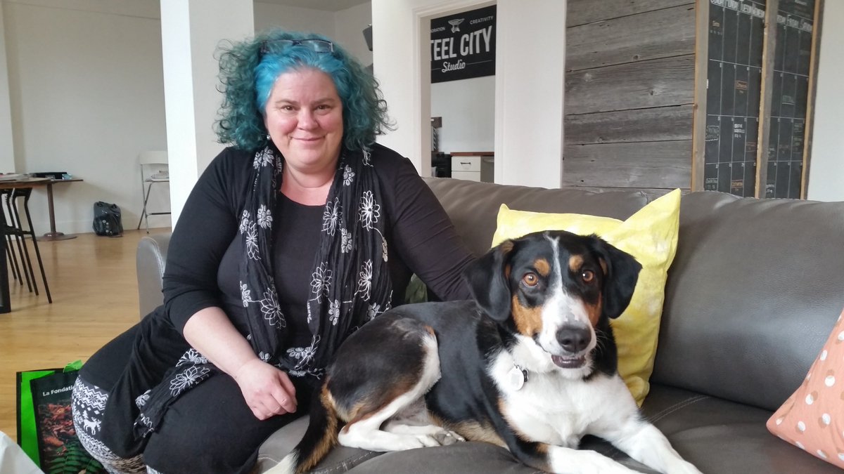 UteSchmid's tweet photo. After attending #DMSF18 at Toronto City Hall yesterday, I finally understand why THIS marketing opportunity with THIS @DogeTheDog will forever remain "Callie's Gift to Hamilton's Own Snowflake Lady". #snowflakelady https://t.co/9OxgPo9WaI