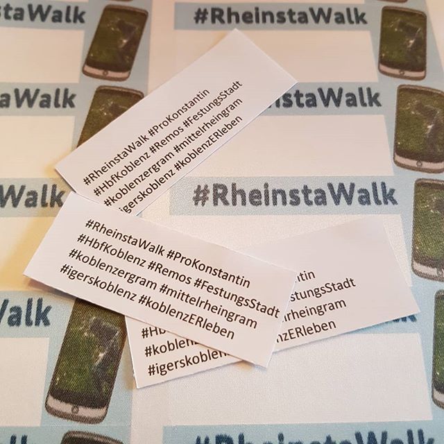 Die Hashtags für den heutigen #RheinstaWalk dürfen reichlich beim veröffentlichen eurer Foto genutzt werden.

#RheinstaWalk #ProKonstantin #HbfKoblenz #Remos #FestungsStadt #koblenzergram #mittelrheingram #igerskoblenz #koblenzERleben