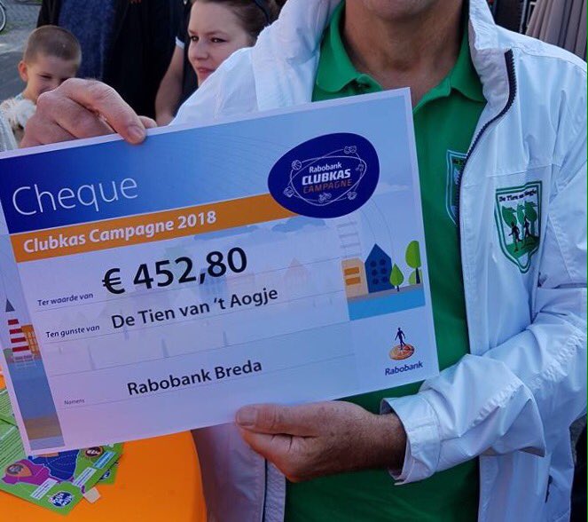 Hartelijk dank aan iedereen die op ons gestemd heeft #clubkasBreda @rabo_breda