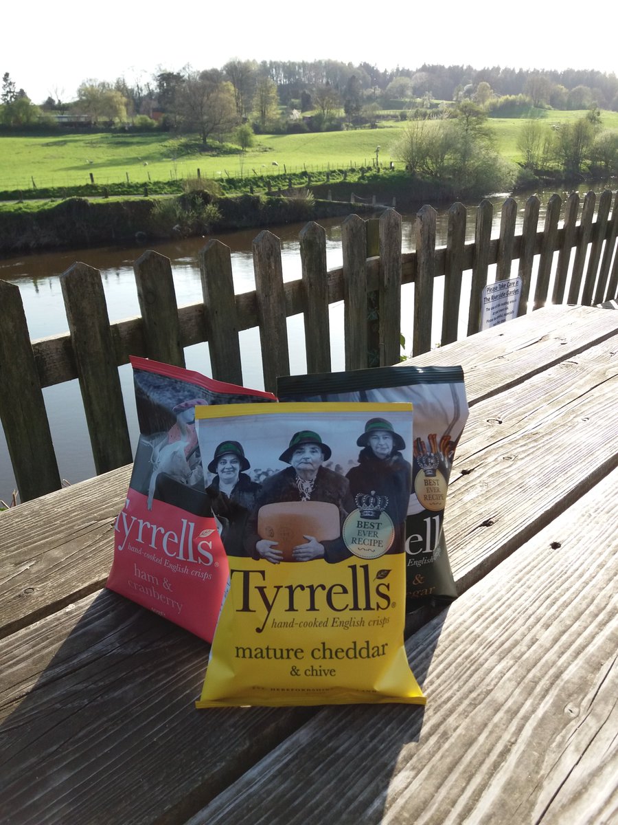 arley_tearoom's tweet photo. We now have Tyrrells Crisps. Delicious crisps. Make sure to call by and try some, we are just over the bridge from the Severn Valley Railway. Delightful Licenced Riverside Tearoom &amp; Garden @svrofficialsite @Tyrrells @VisitWorcs @VisitNorthWorcs @TimKingShrops https://t.co/2XiJUinr4B